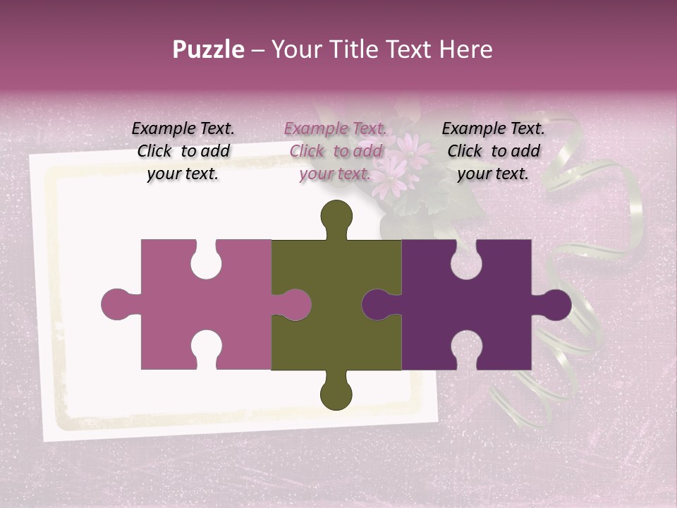 Pink Nature Album PowerPoint Template