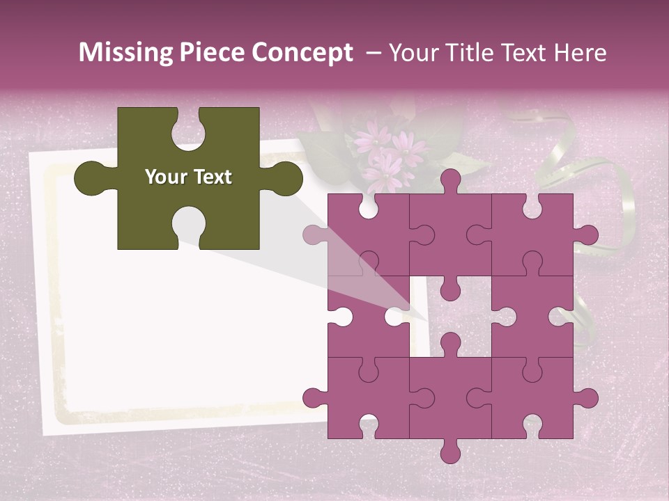 Pink Nature Album PowerPoint Template