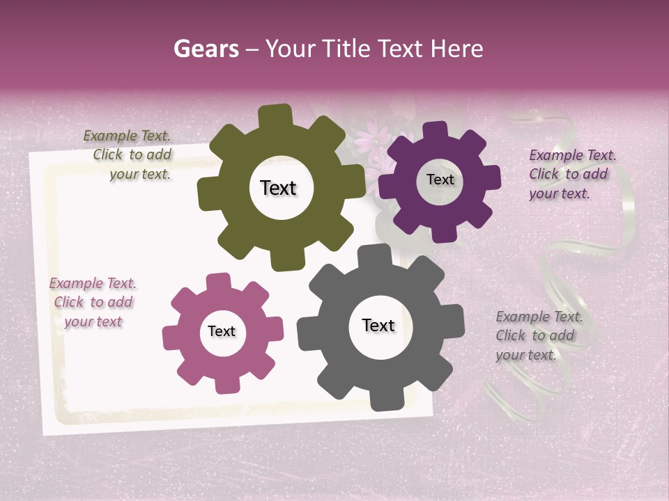 Pink Nature Album PowerPoint Template