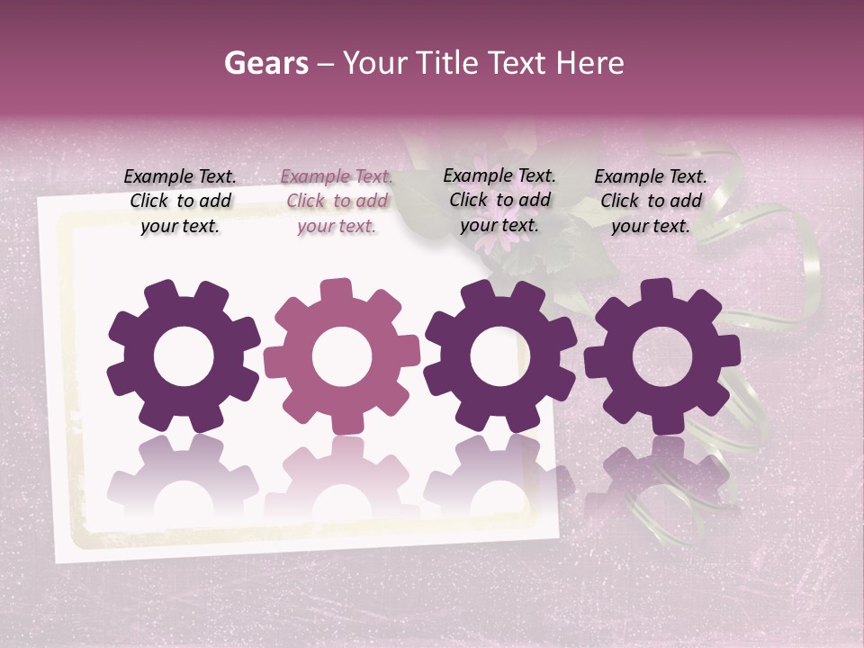 Pink Nature Album PowerPoint Template