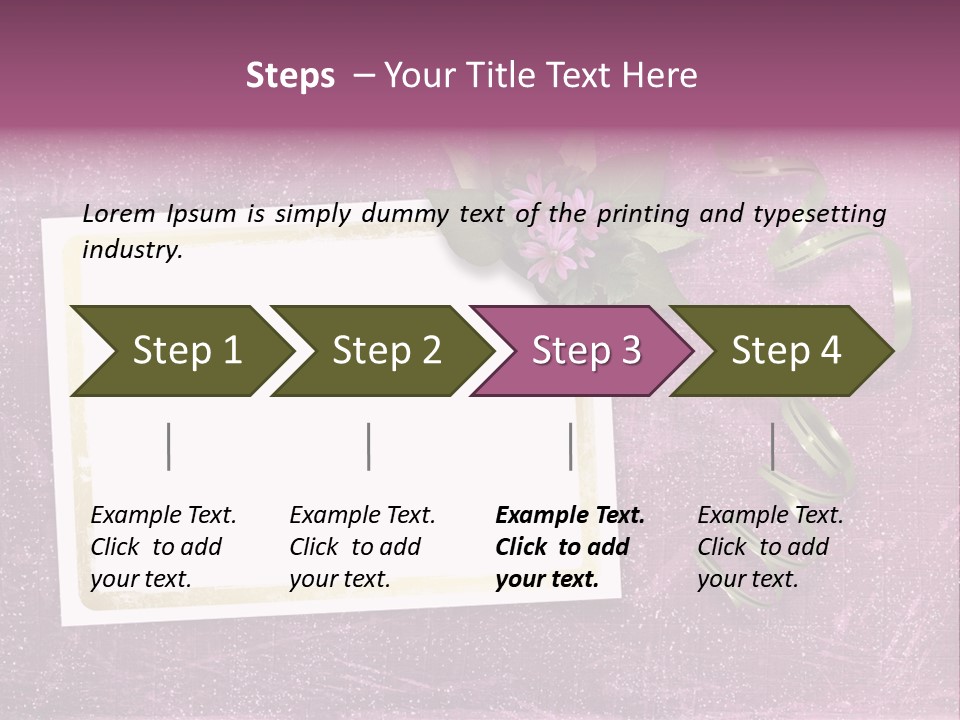 Pink Nature Album PowerPoint Template