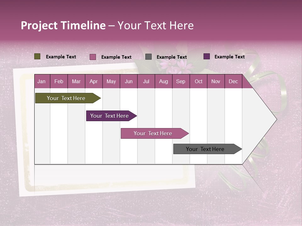 Pink Nature Album PowerPoint Template