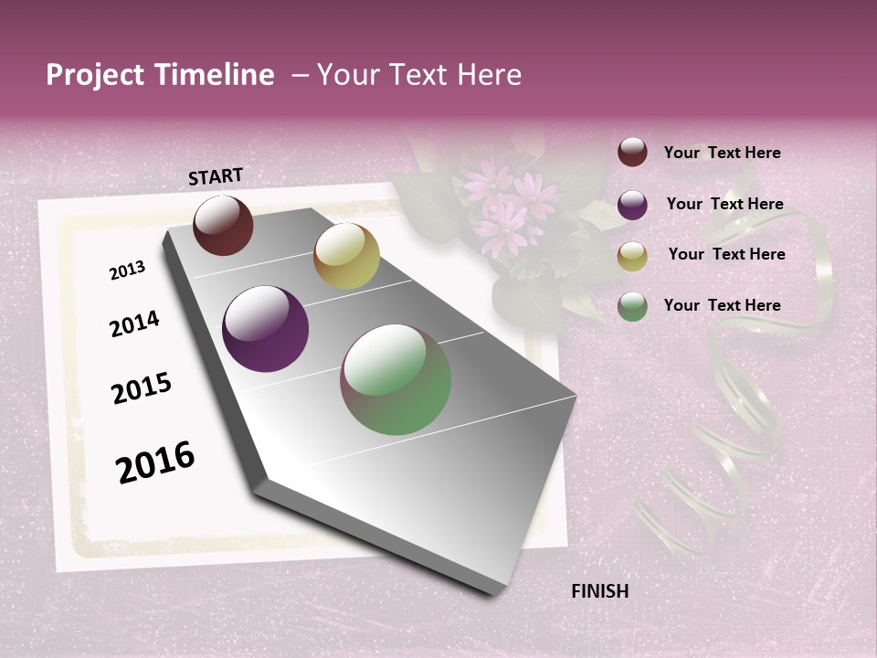 Pink Nature Album PowerPoint Template
