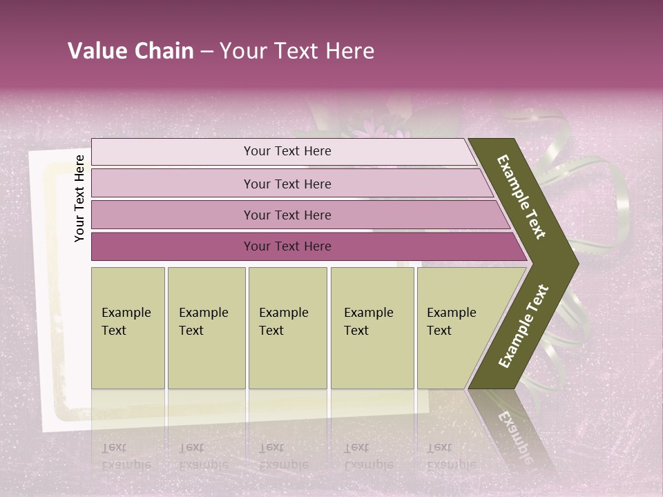 Pink Nature Album PowerPoint Template