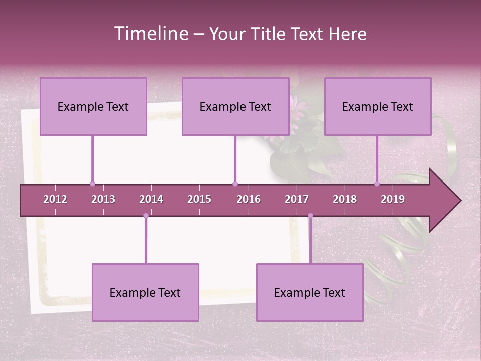Pink Nature Album PowerPoint Template