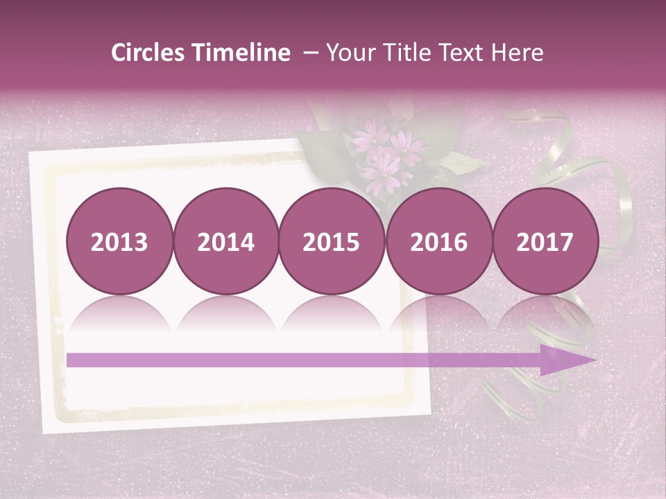 Pink Nature Album PowerPoint Template