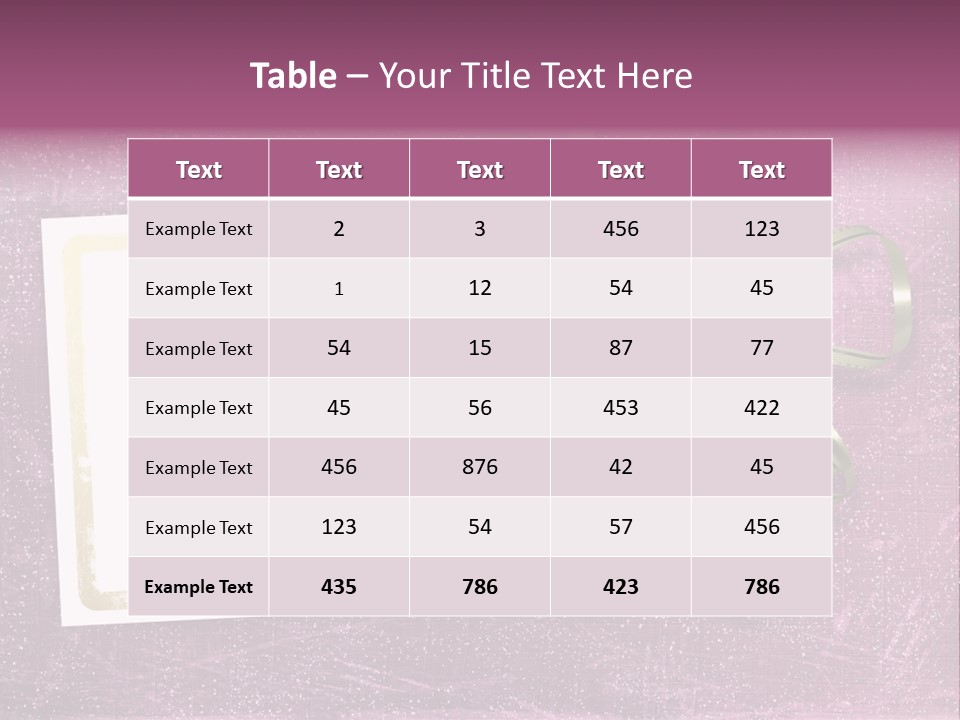 Pink Nature Album PowerPoint Template