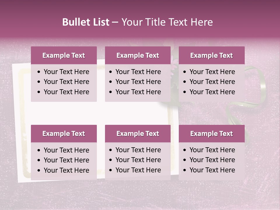 Pink Nature Album PowerPoint Template