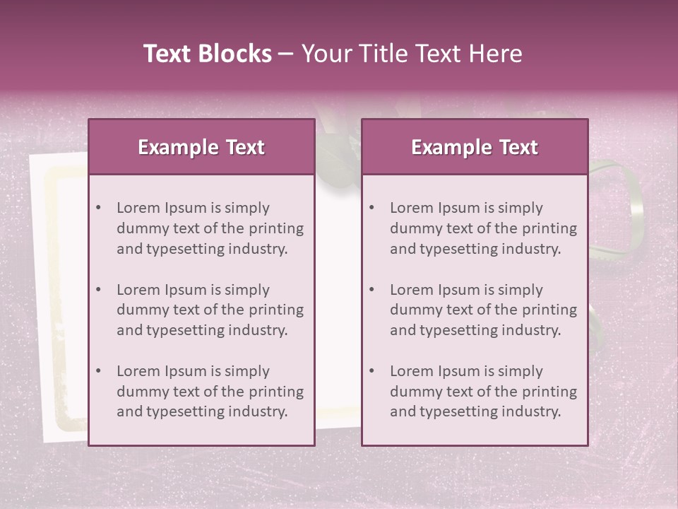 Pink Nature Album PowerPoint Template