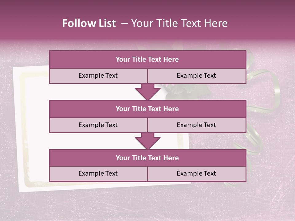 Pink Nature Album PowerPoint Template