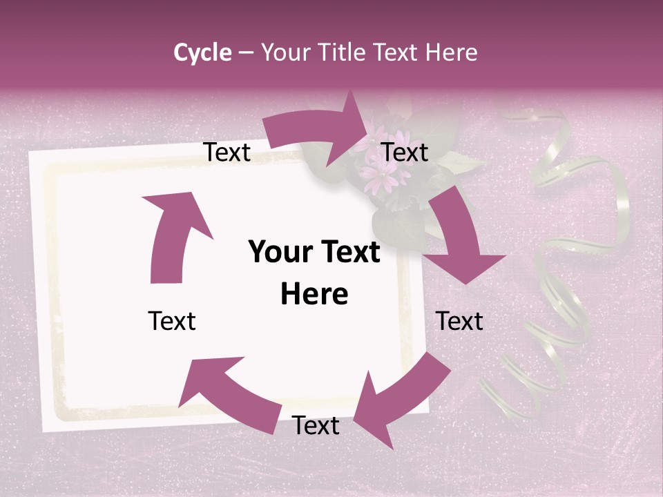 Pink Nature Album PowerPoint Template