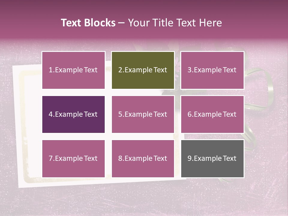 Pink Nature Album PowerPoint Template