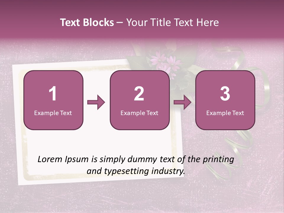 Pink Nature Album PowerPoint Template