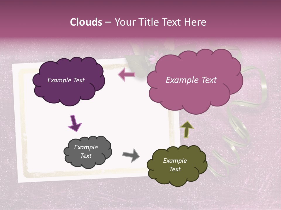 Pink Nature Album PowerPoint Template