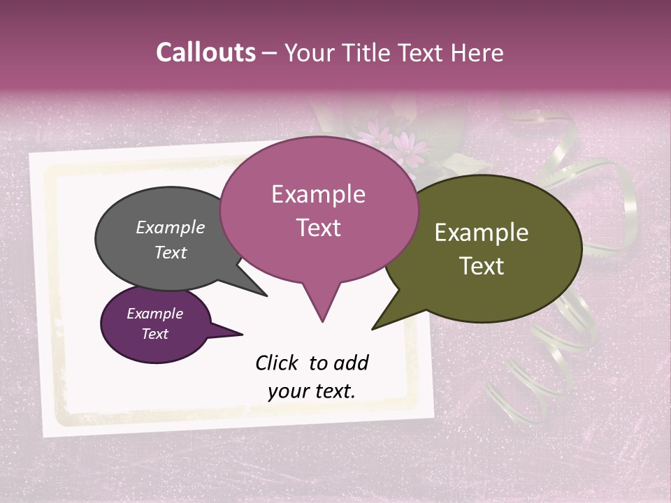 Pink Nature Album PowerPoint Template