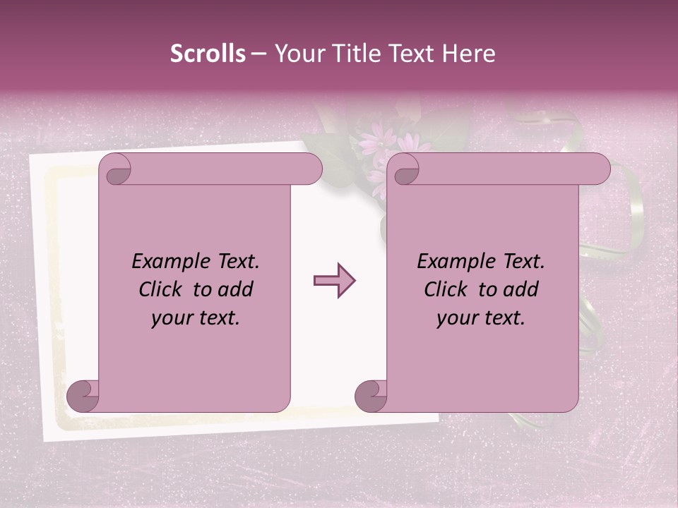 Pink Nature Album PowerPoint Template