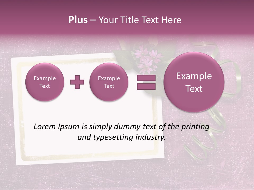 Pink Nature Album PowerPoint Template