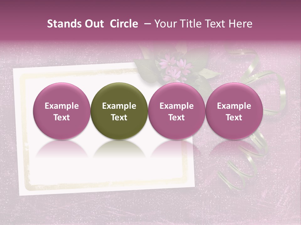 Pink Nature Album PowerPoint Template