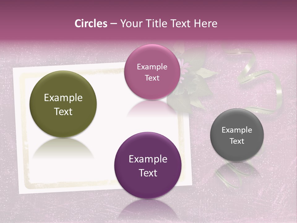 Pink Nature Album PowerPoint Template