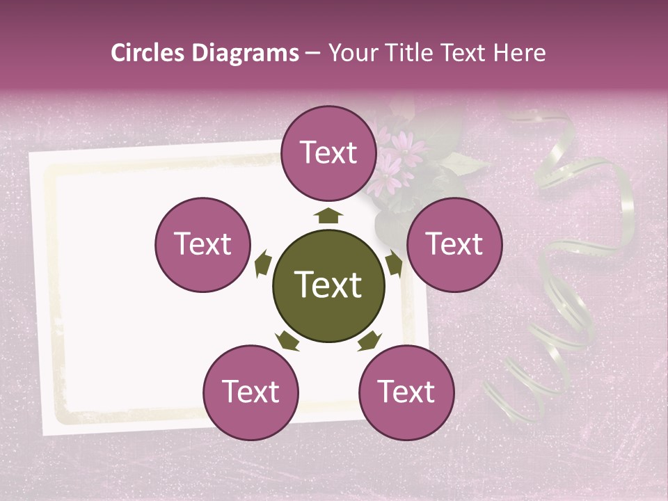 Pink Nature Album PowerPoint Template