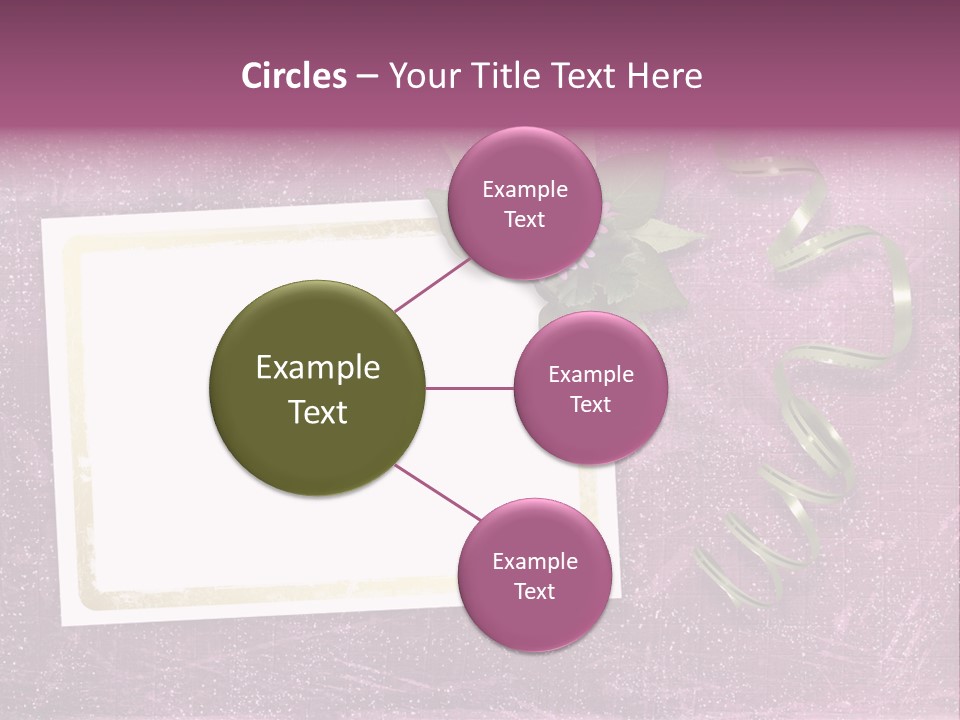 Pink Nature Album PowerPoint Template