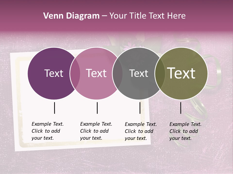 Pink Nature Album PowerPoint Template