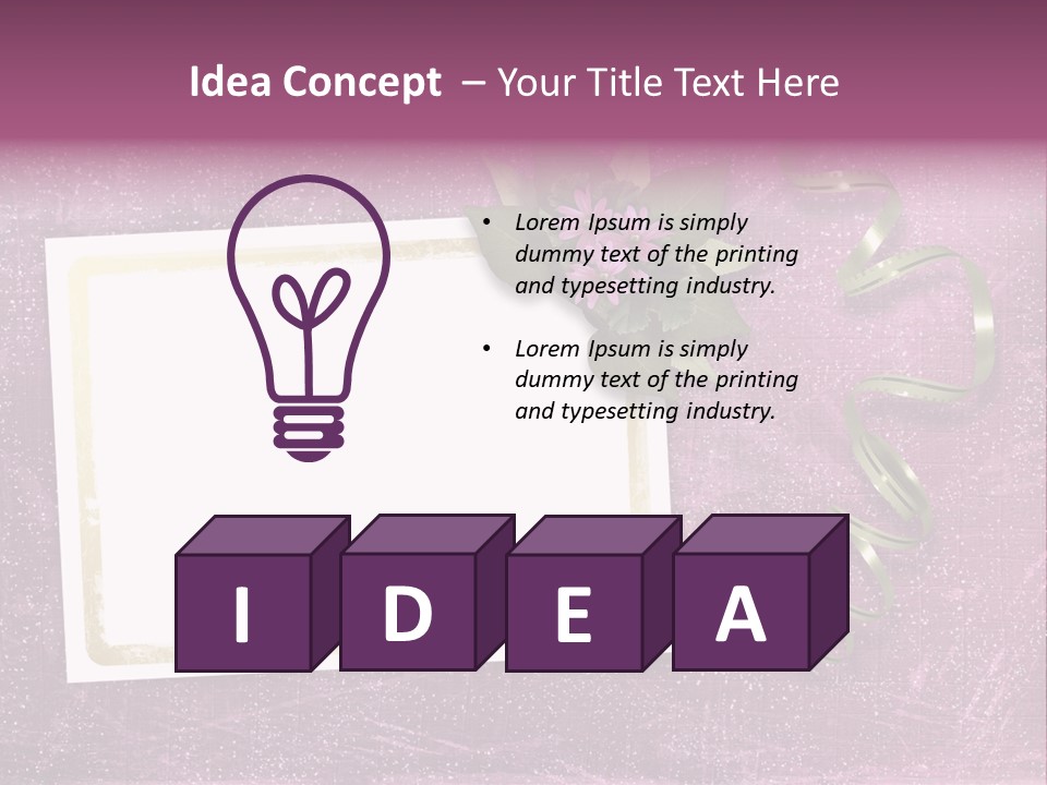 Pink Nature Album PowerPoint Template