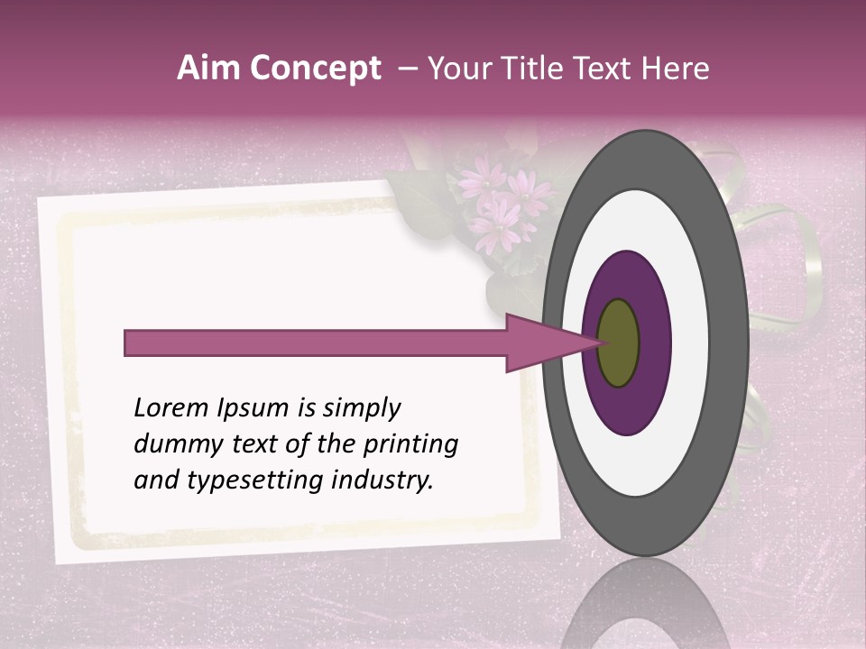 Pink Nature Album PowerPoint Template