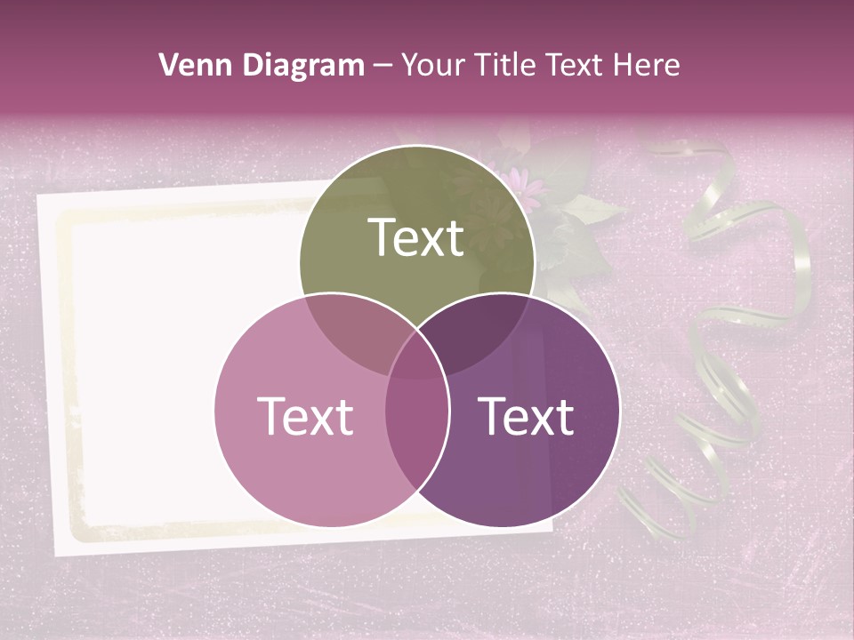 Pink Nature Album PowerPoint Template