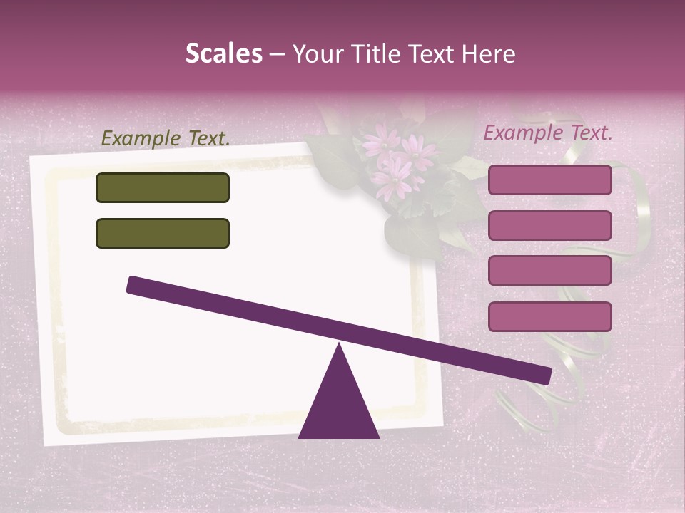 Pink Nature Album PowerPoint Template