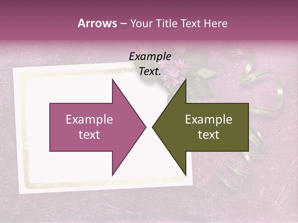 Pink Nature Album PowerPoint Template