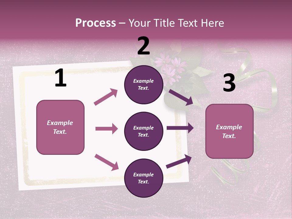 Pink Nature Album PowerPoint Template