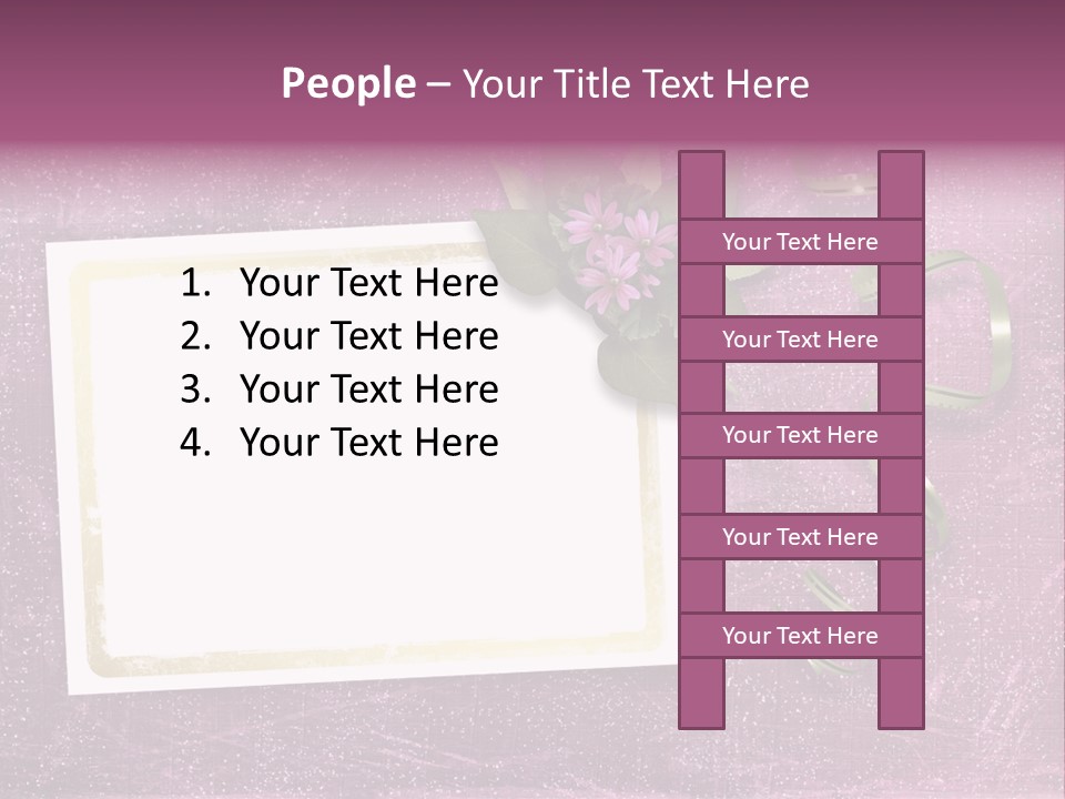 Pink Nature Album PowerPoint Template