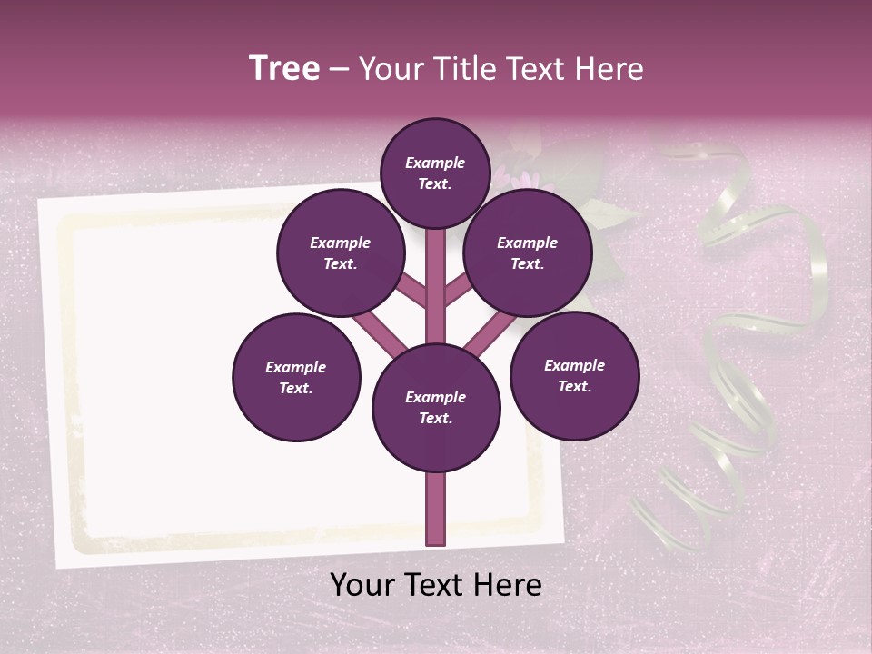 Pink Nature Album PowerPoint Template