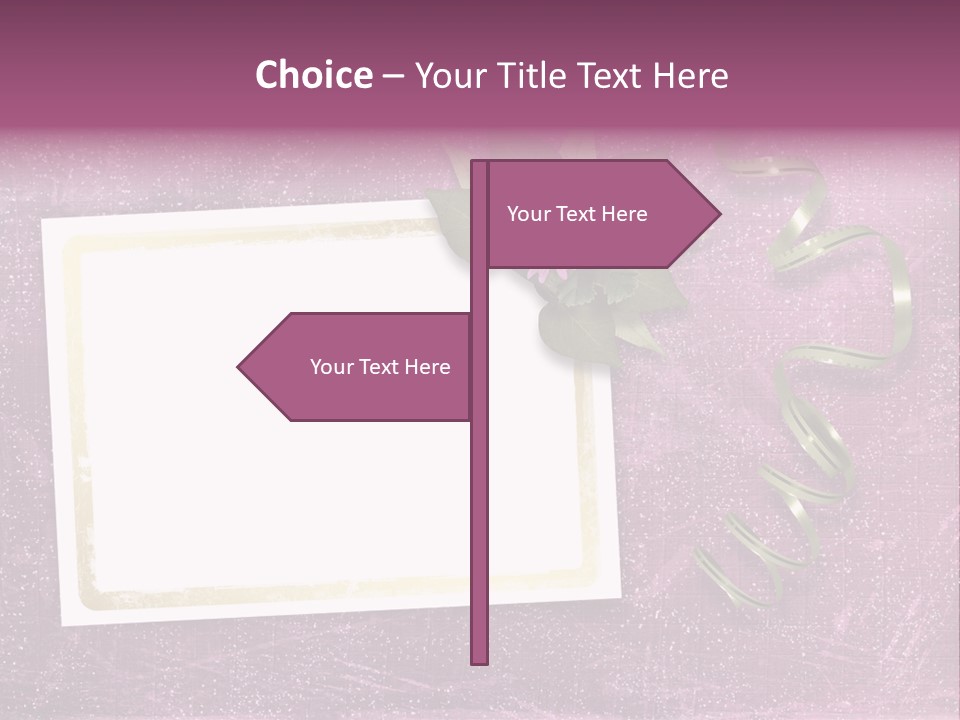 Pink Nature Album PowerPoint Template