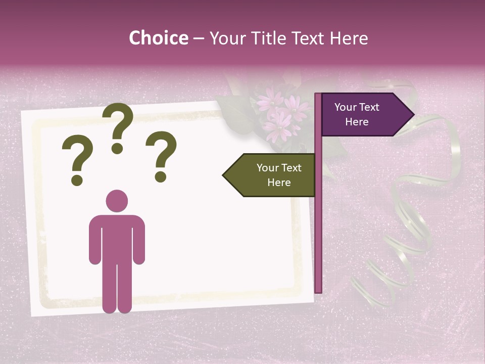 Pink Nature Album PowerPoint Template