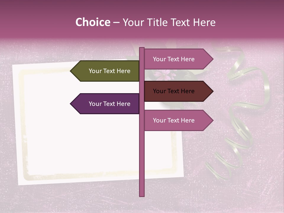 Pink Nature Album PowerPoint Template