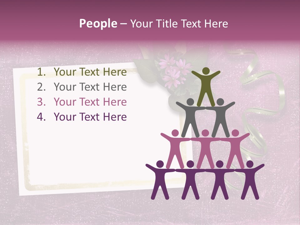 Pink Nature Album PowerPoint Template