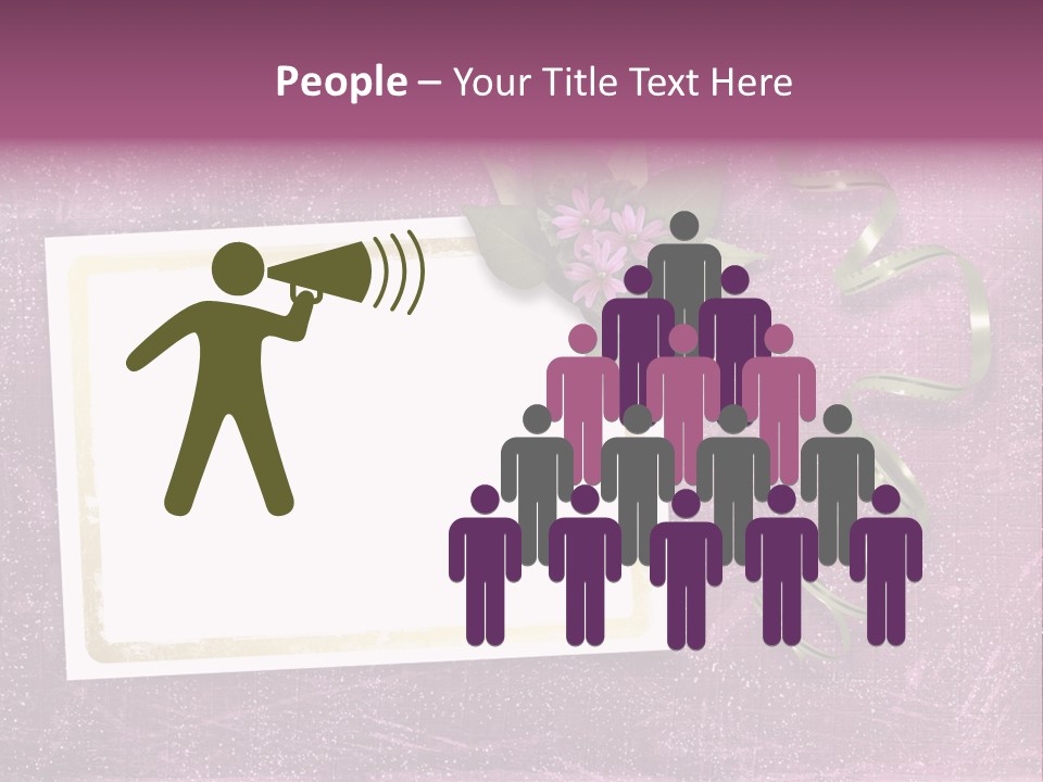 Pink Nature Album PowerPoint Template