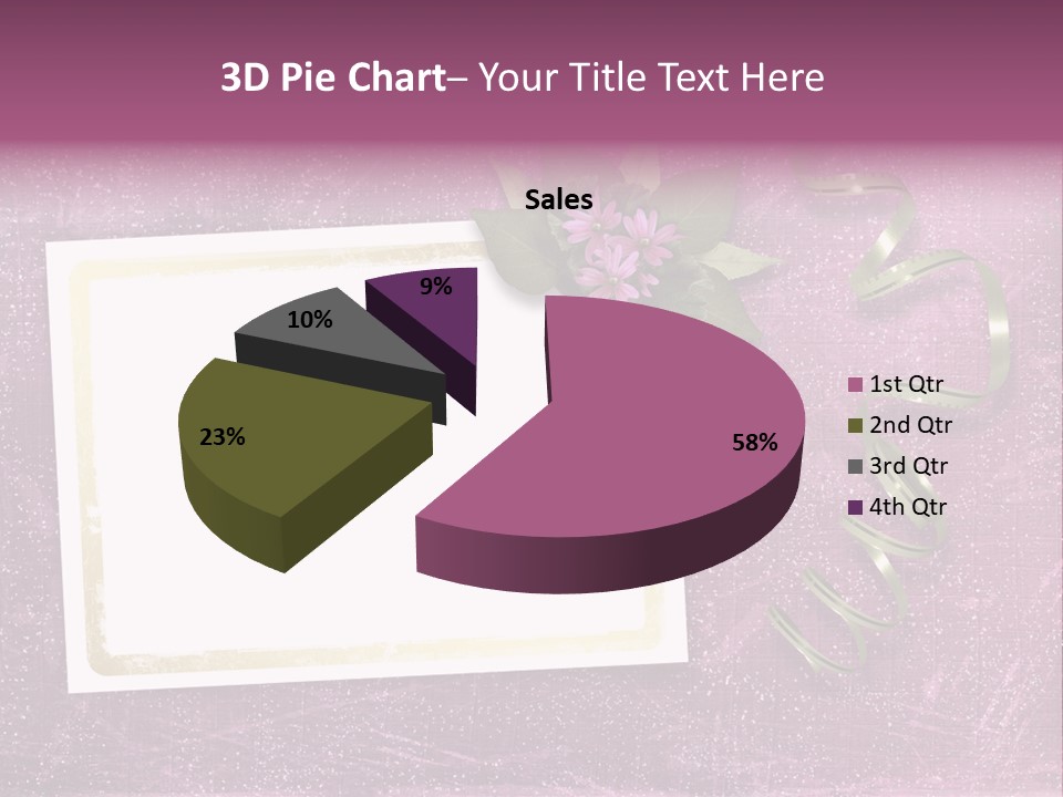 Pink Nature Album PowerPoint Template