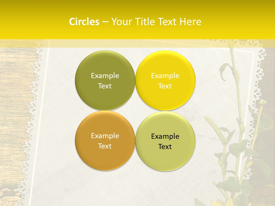 Card Design Wooden PowerPoint Template