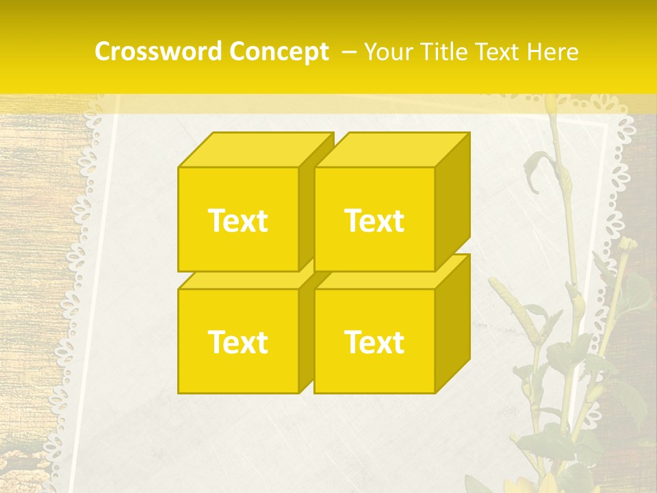 Card Design Wooden PowerPoint Template