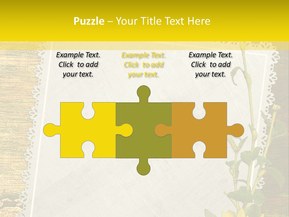 Card Design Wooden PowerPoint Template