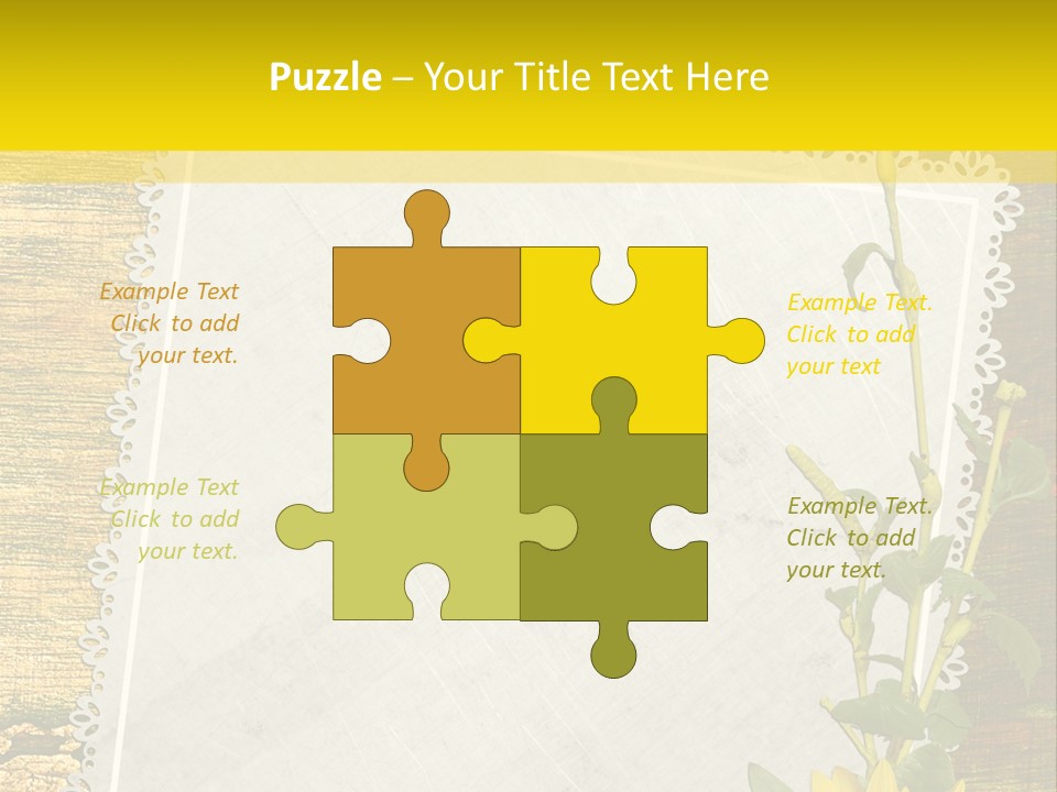 Card Design Wooden PowerPoint Template