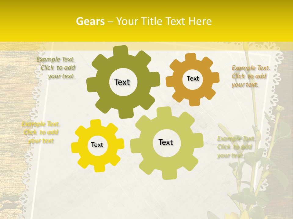 Card Design Wooden PowerPoint Template