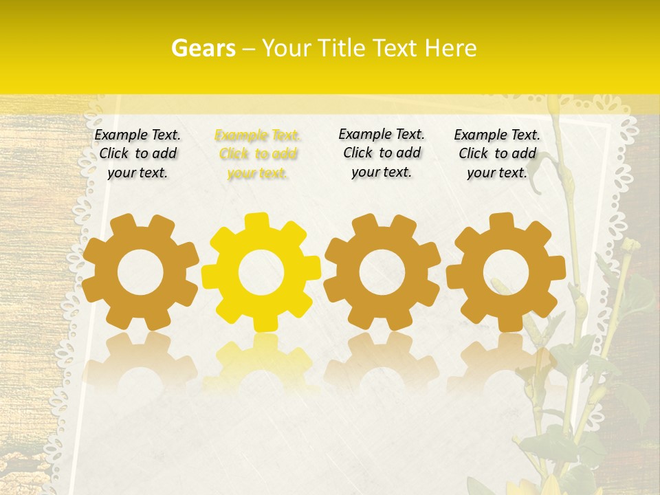 Card Design Wooden PowerPoint Template