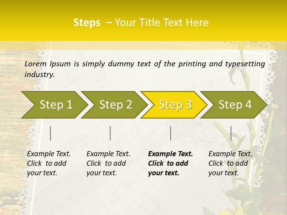 Card Design Wooden PowerPoint Template