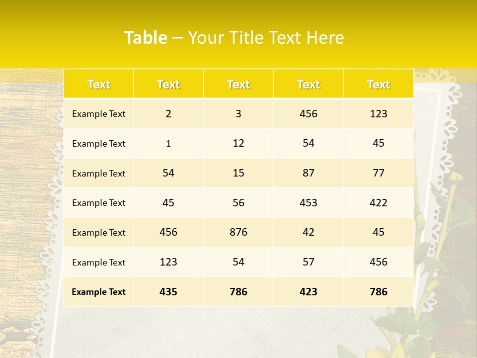 Card Design Wooden PowerPoint Template