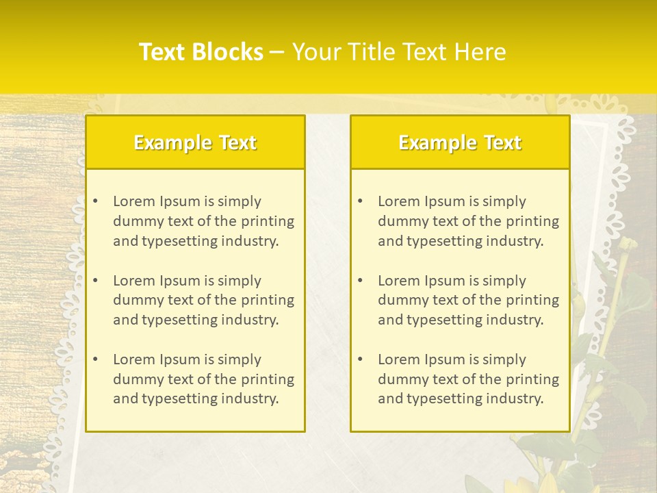 Card Design Wooden PowerPoint Template