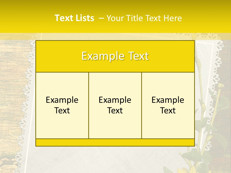 Card Design Wooden PowerPoint Template
